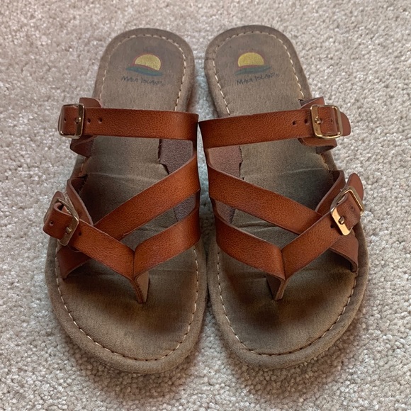 Girls Brown Sandals - Picture 1 of 3